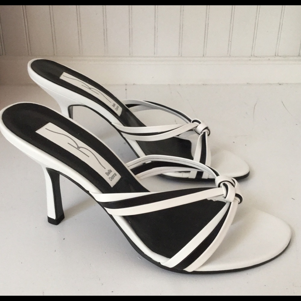 Fabulous White and Black Heels